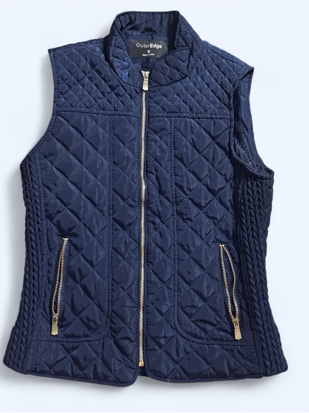 Outer Edge Women’s Plush Navy Quilted Vest